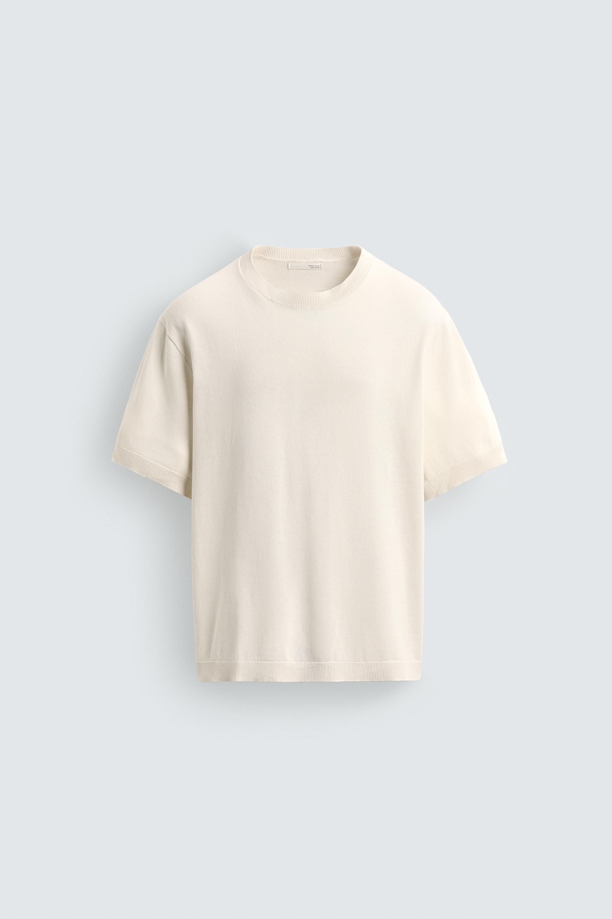 T-SHIRT EN MAILLE LÉGÈRE DE COTON